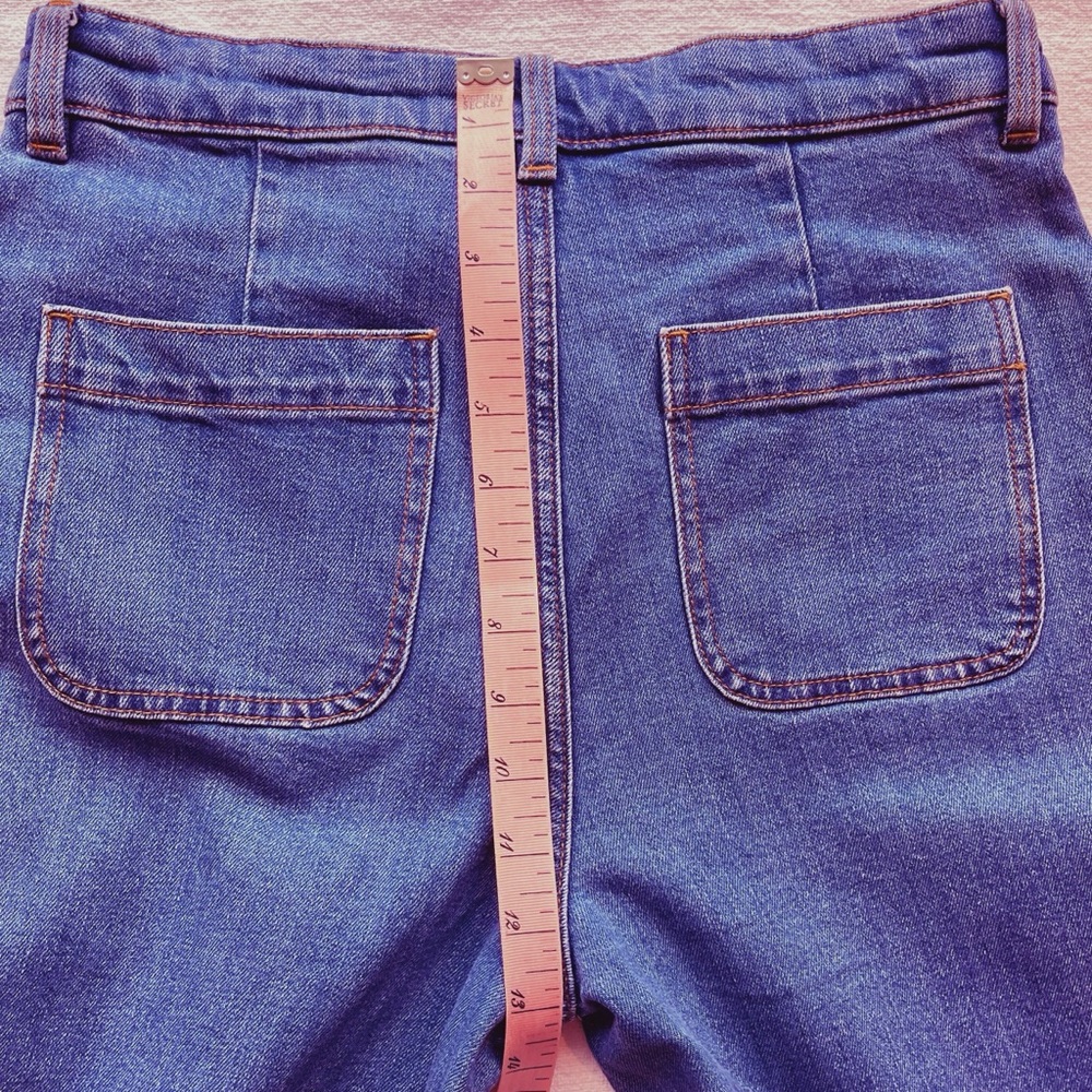 & Other Stories Flare Jeans, Size 28, Deep Blue, High Waist, High Rise, Like New - Picture 8 of 16